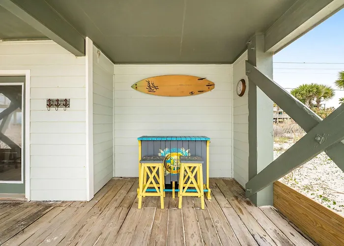 Gorgeous Beachfront House With Private Balcony Free Wifi & Ac Holiday home Gulf Shores